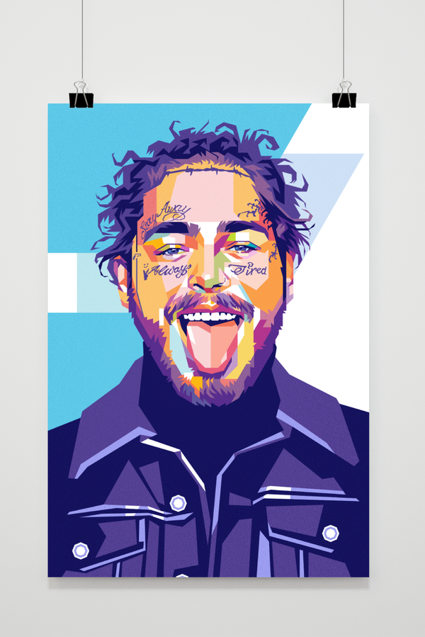 Póster Post Malone Pop Art