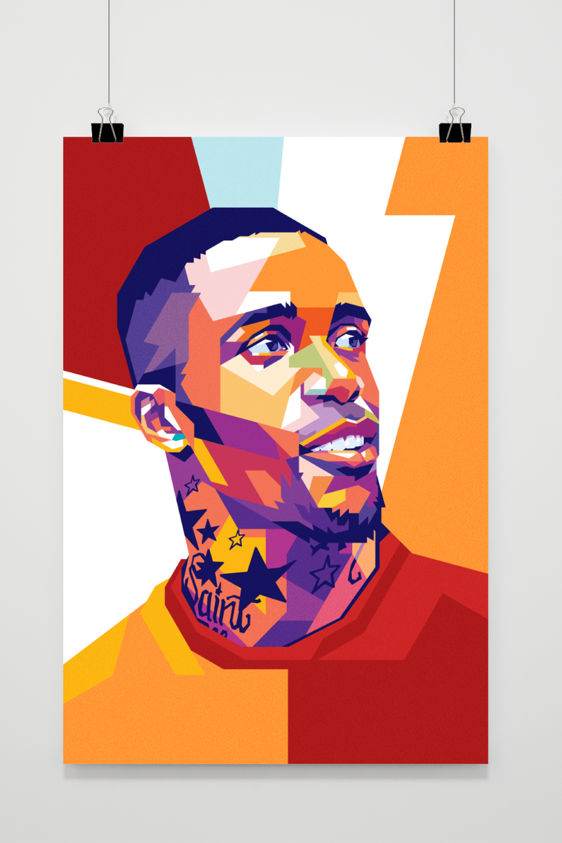 Póster Wilfried Zaha Pop Art de 25 Artstreet