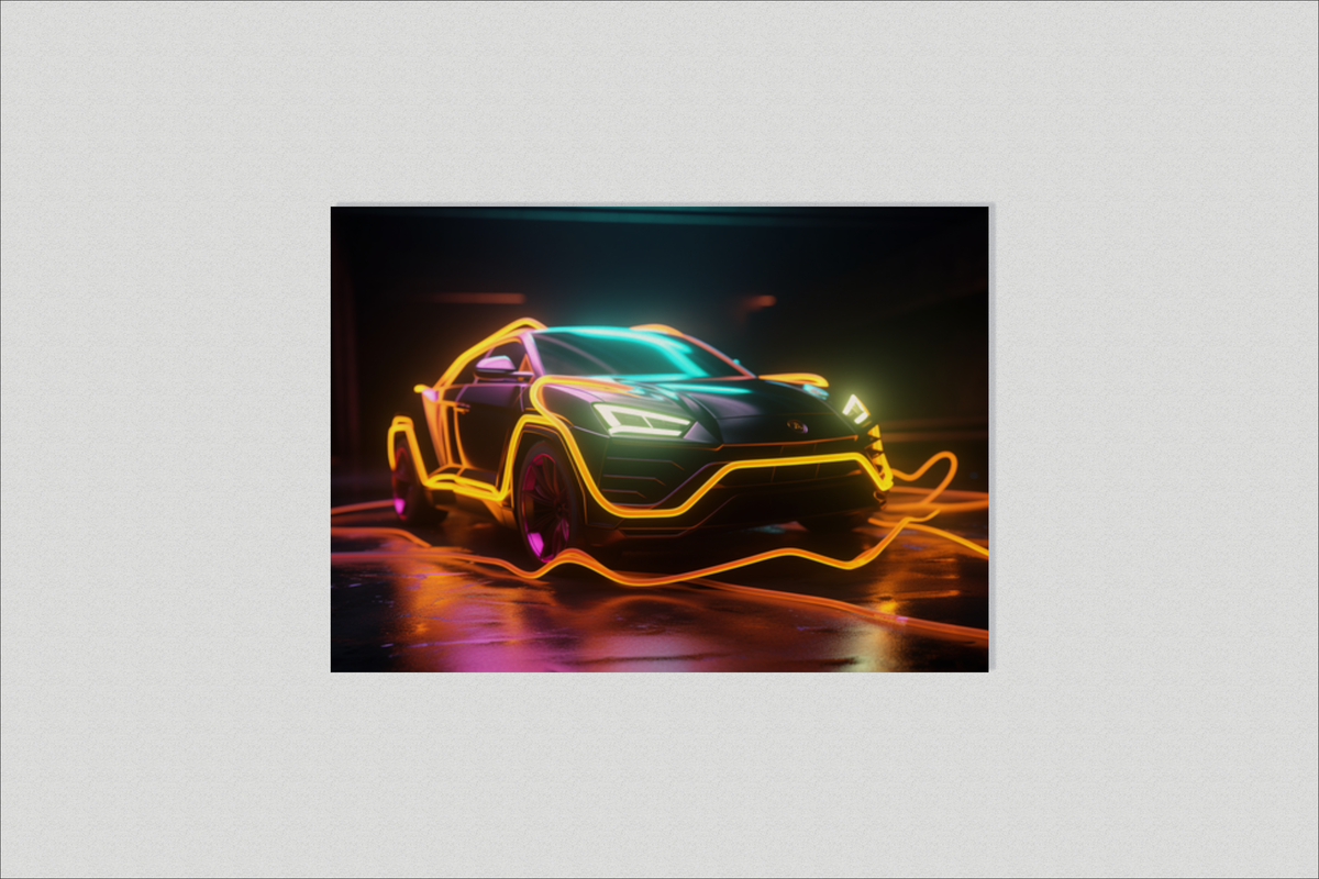 Urus Jaune Néon dans un intérieur