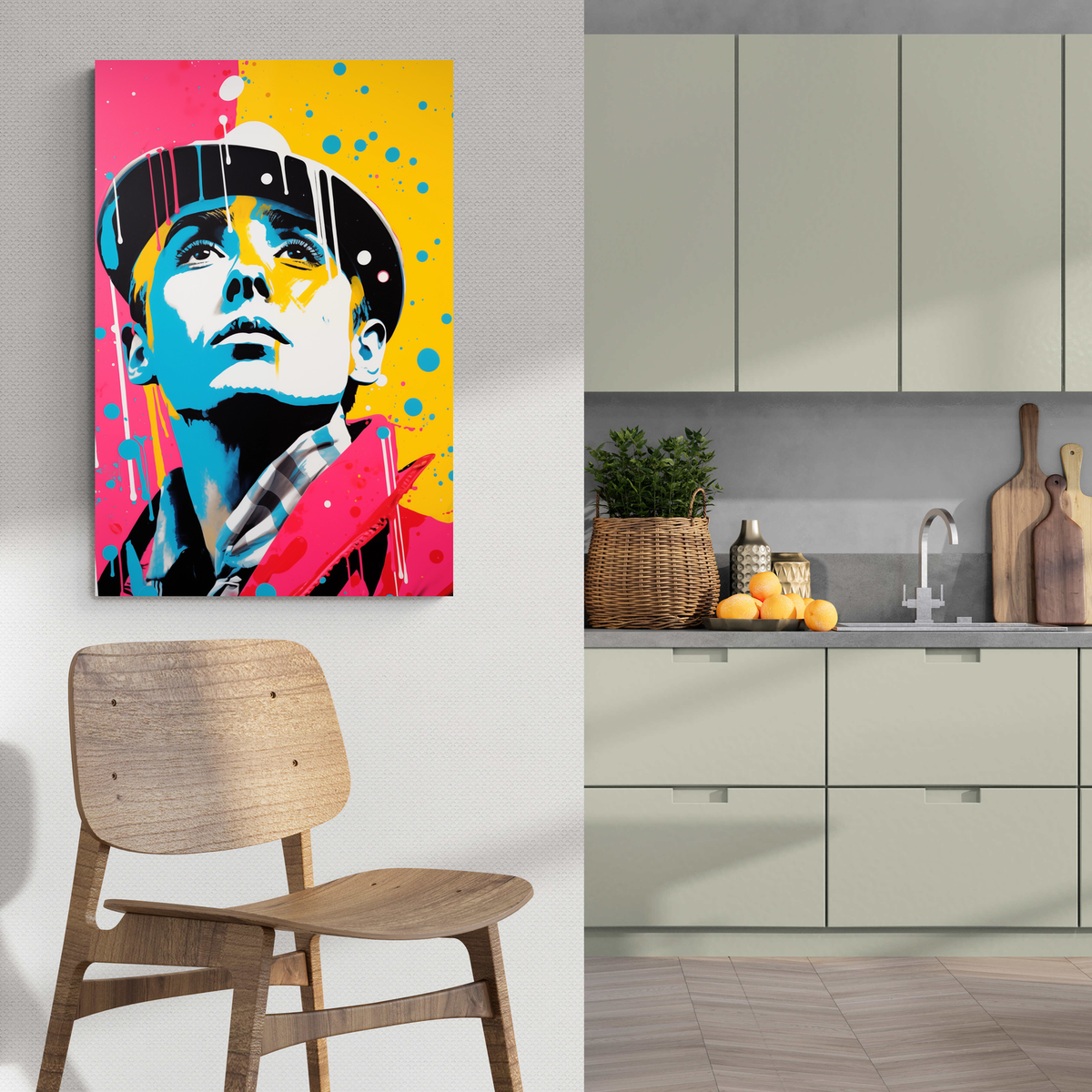 Colorido en un interior