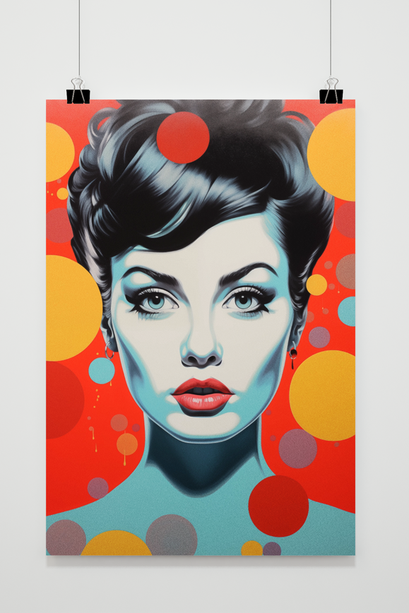 Póster Mujer 70s