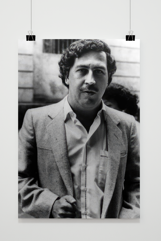 Pablo Escobar Schwarz und Weiß
