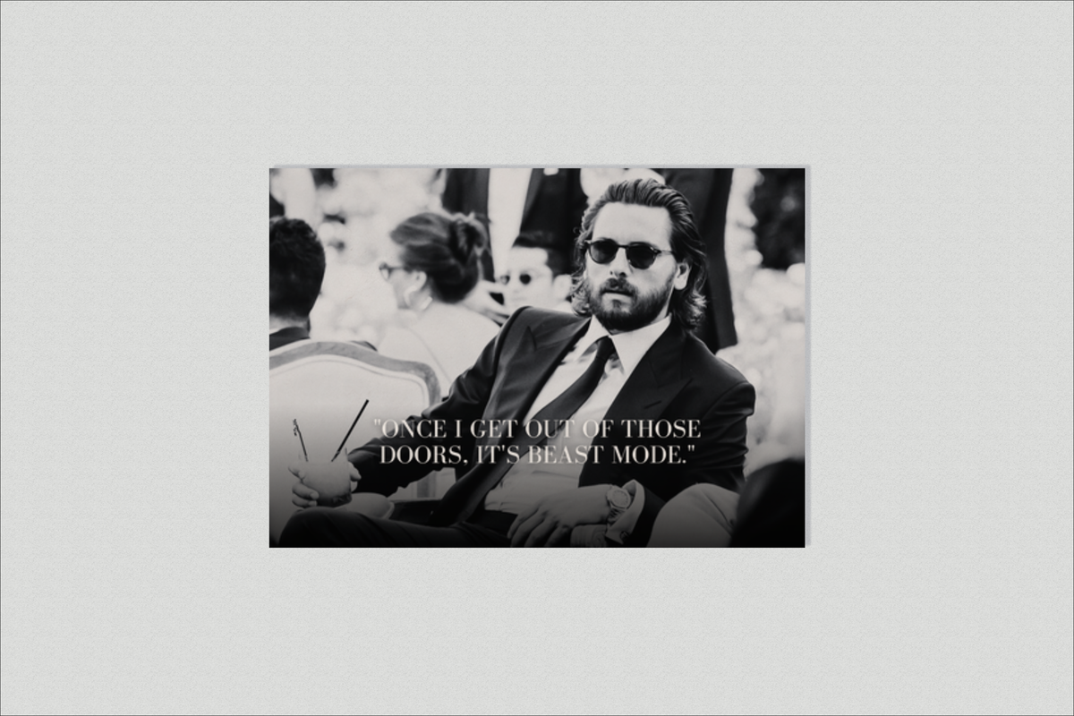 Scott Disick Quote en un interior