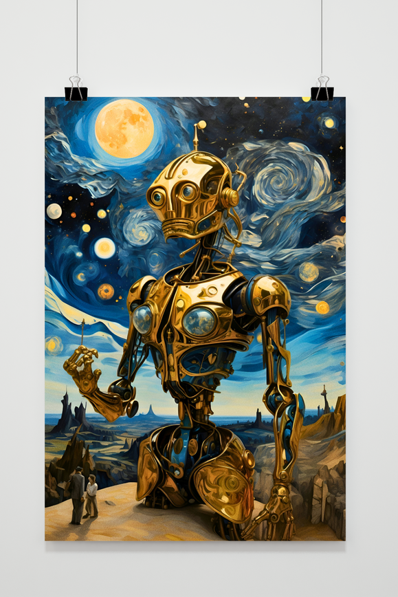 Póster Van Gogh y Dali de 25 Artstreet