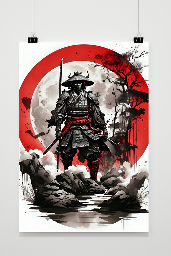 Póster Samurai Art de 25 Artstreet