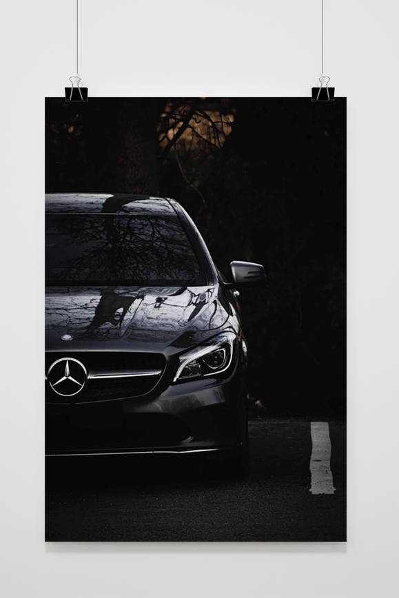 Póster Mercedes Benz Black de 25 Artstreet