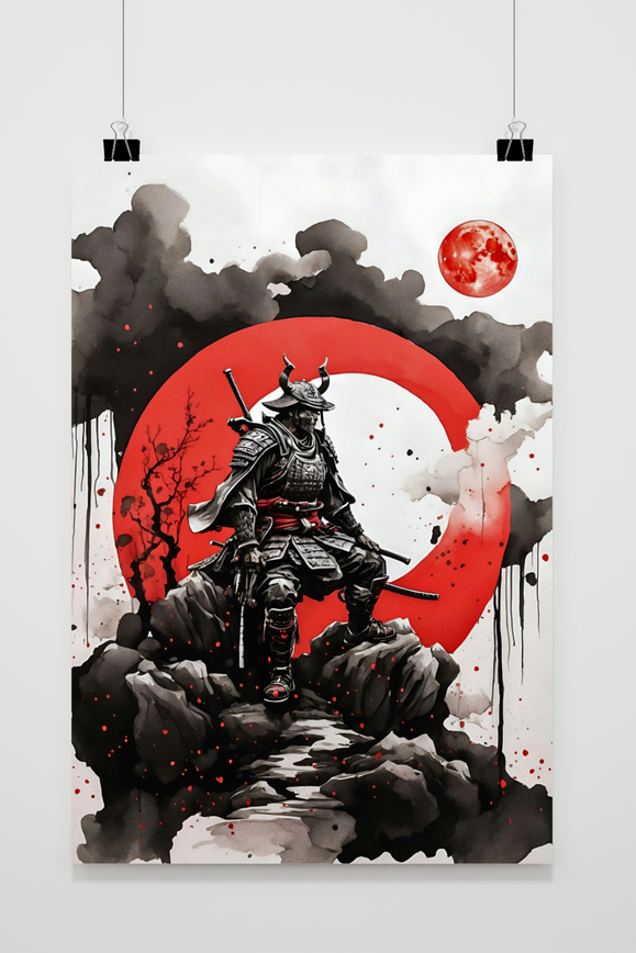 Póster Samurai Luna de Sangre de 25 Artstreet