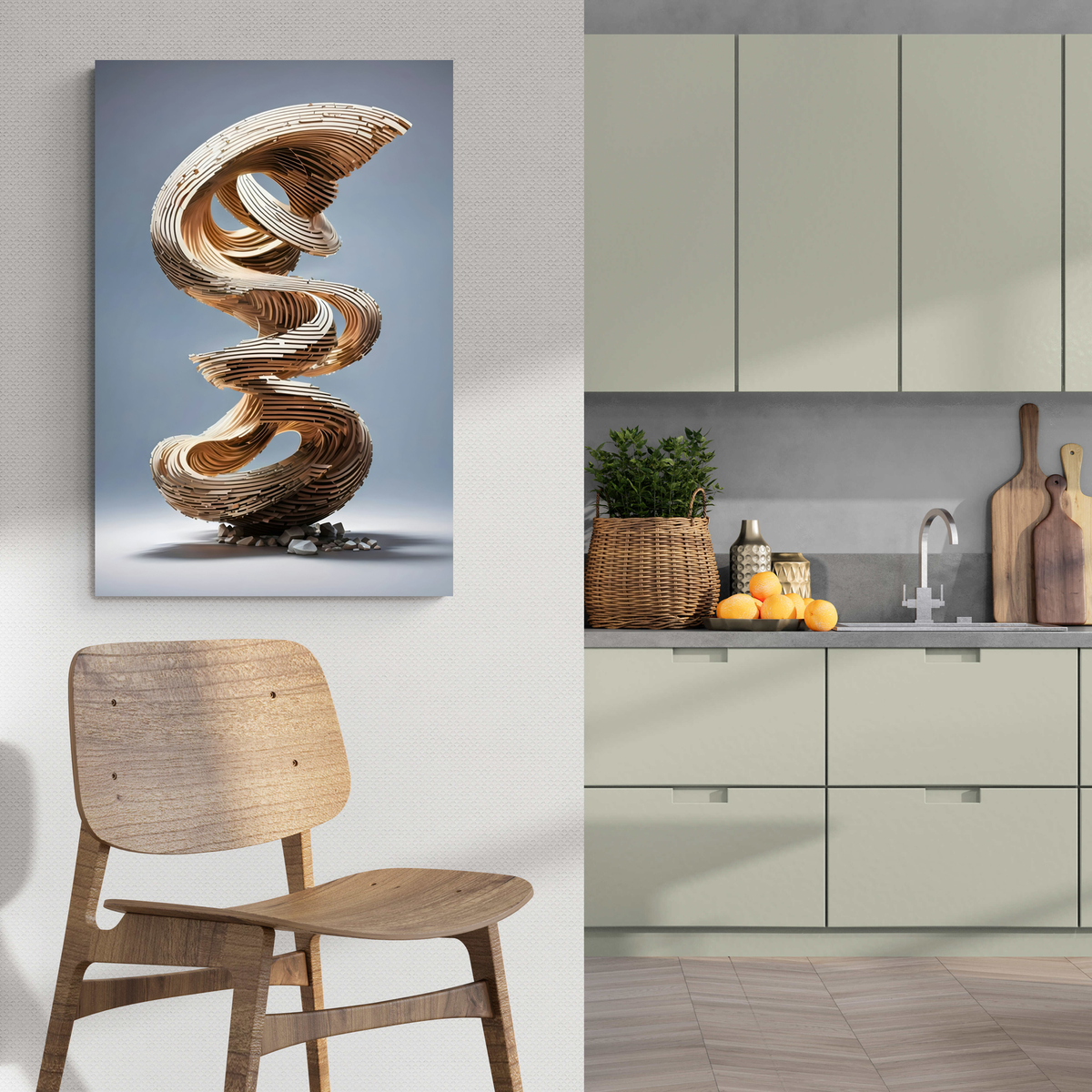 Madera Minimalista en un interior