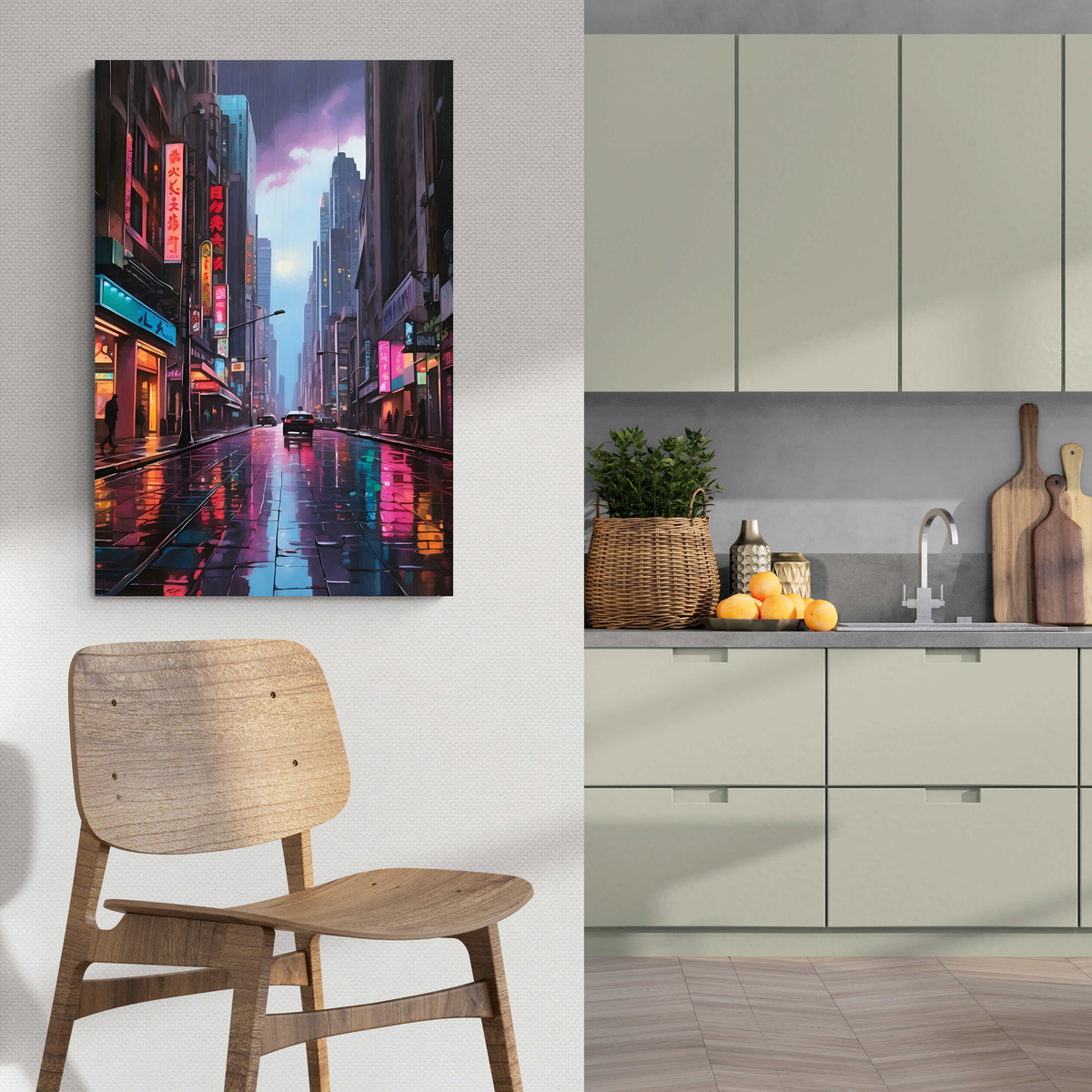 Ciudad de Tokio en un interior