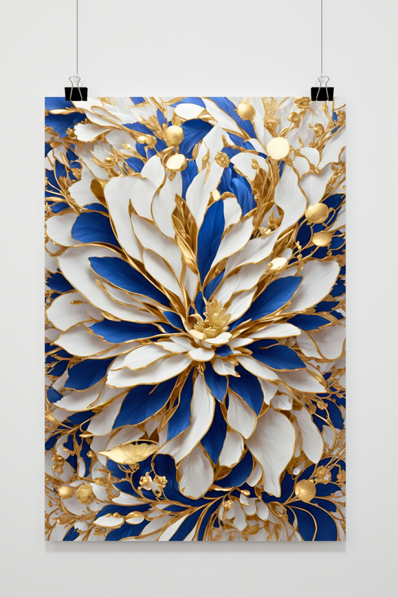 Kunstbloem poster