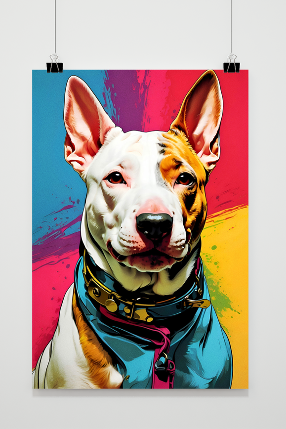 Póster Pop Bull Terrier de 25 Artstreet