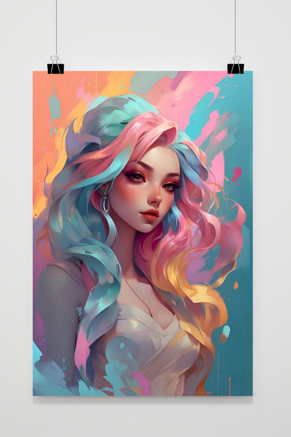 Anime Kleuren poster
