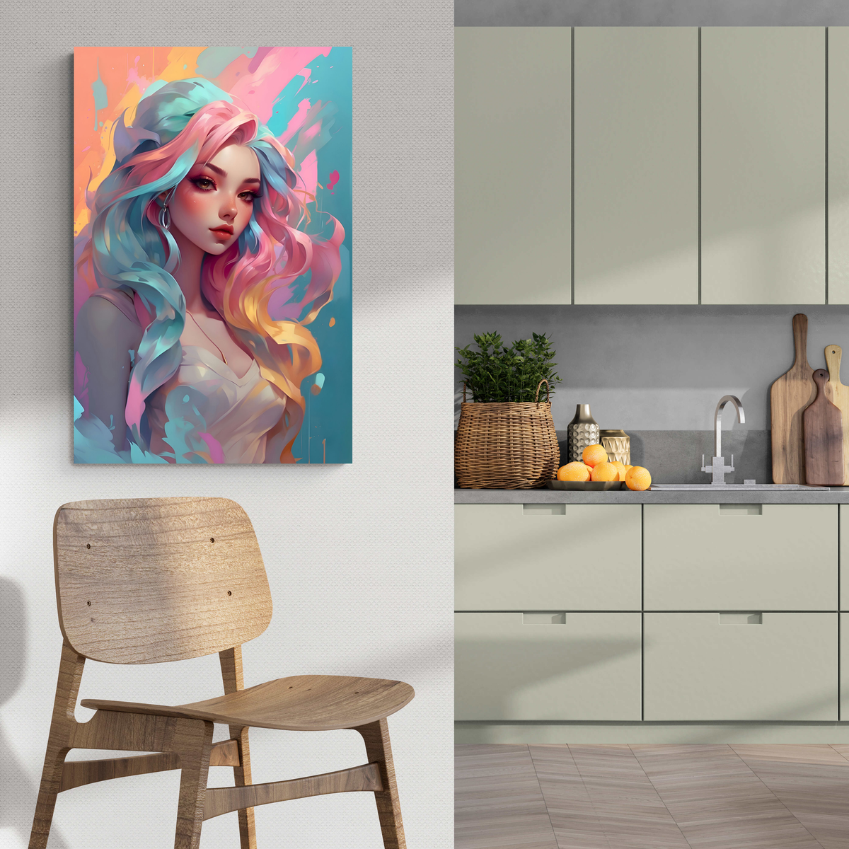 Anime Colores en un interior