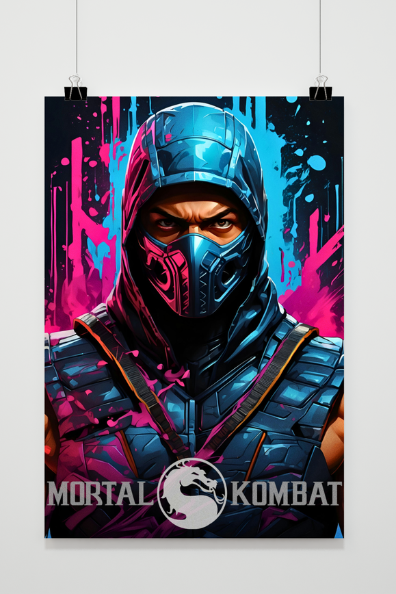 Póster Sub-Zero Mortal Kombat de 25 Artstreet