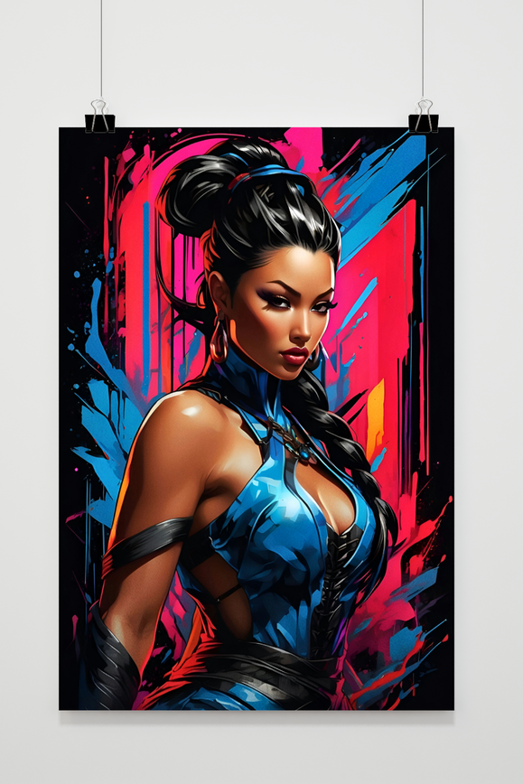 Affiche Kitana Mortal Kombat de 25 Artstreet