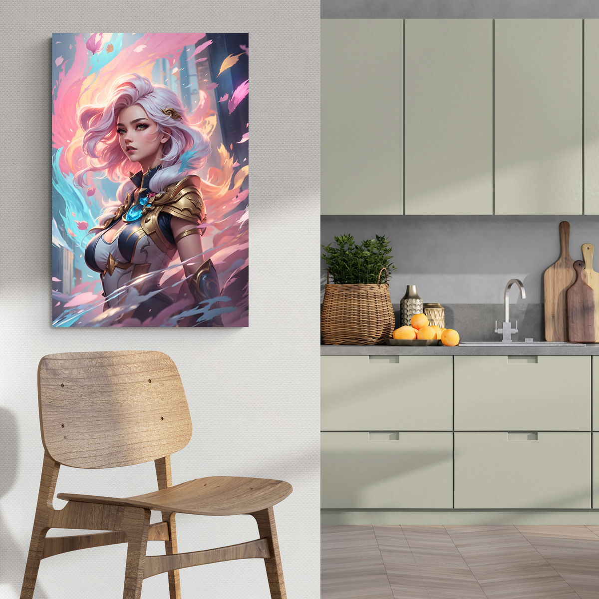 Anime Fantasy dans un intérieur