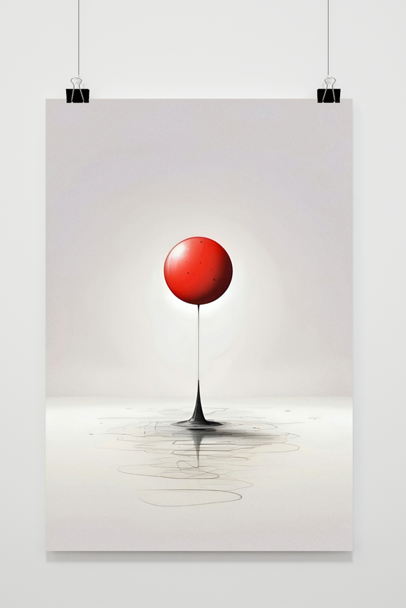 Affiche Goutte Rouge de 25 Artstreet
