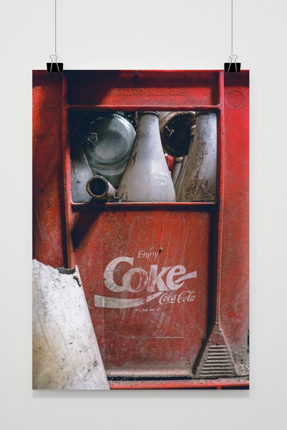 Póster Botella Coca Cola Vintage de 25 Artstreet