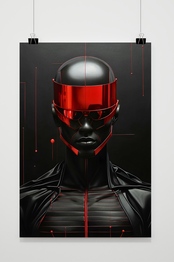 Póster Sci-Fi Neon Robot de 25 Artstreet