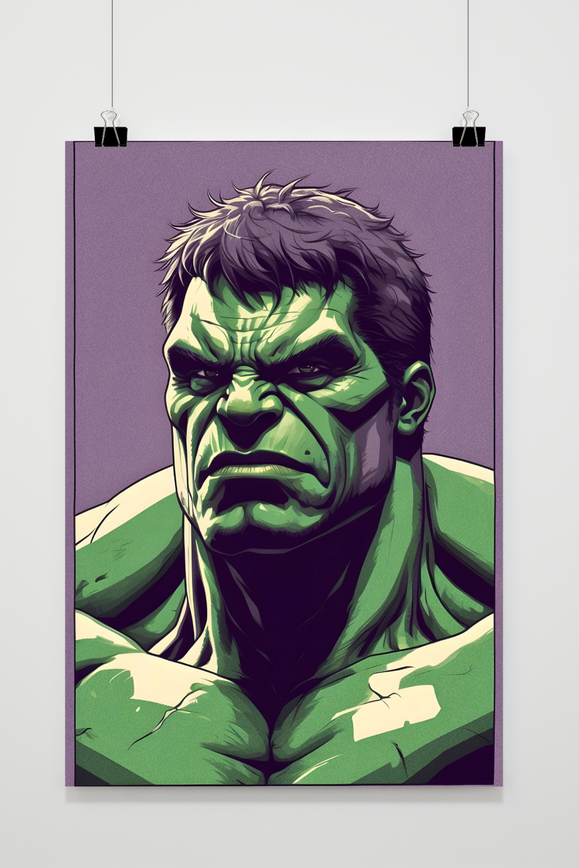 Póster Hulk Oldschool Vibe de 25 Artstreet