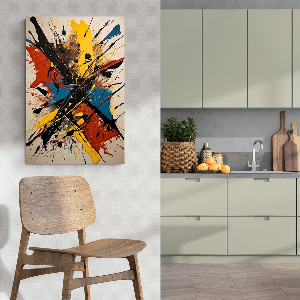 Salpicaduras de Pintura en un interior