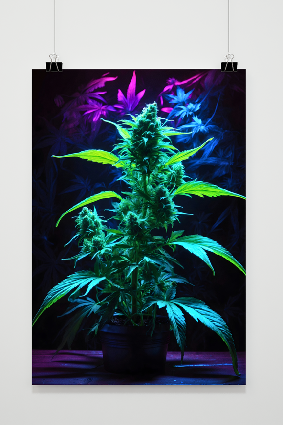 Cannabispflanze Poster