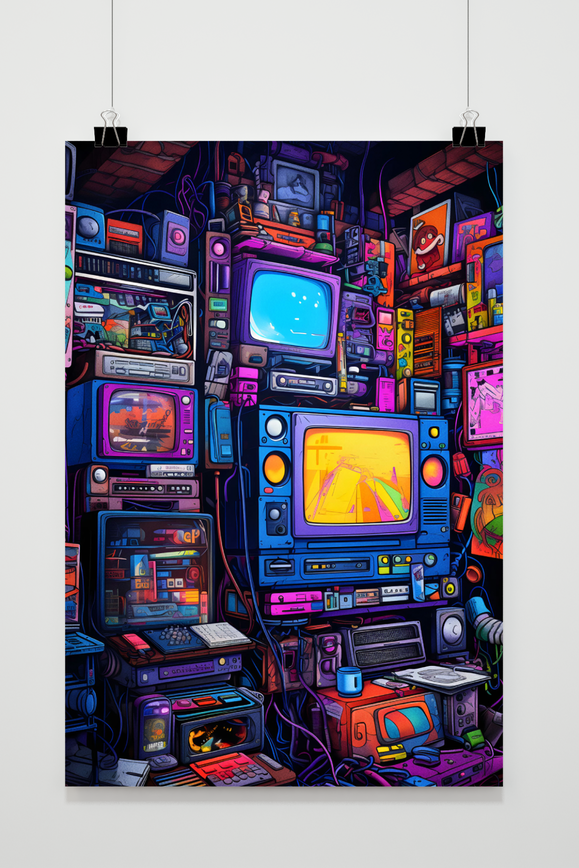 Póster Pantallas Retro de 25 Artstreet