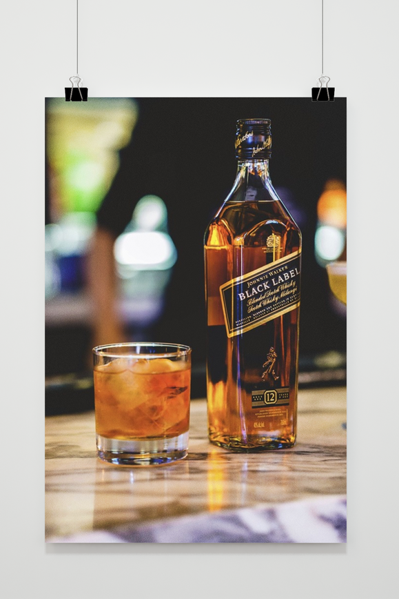 Póster Whisky Black Label de 25 Artstreet