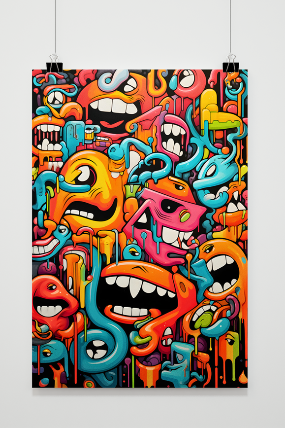Affiche Doodle Abstract