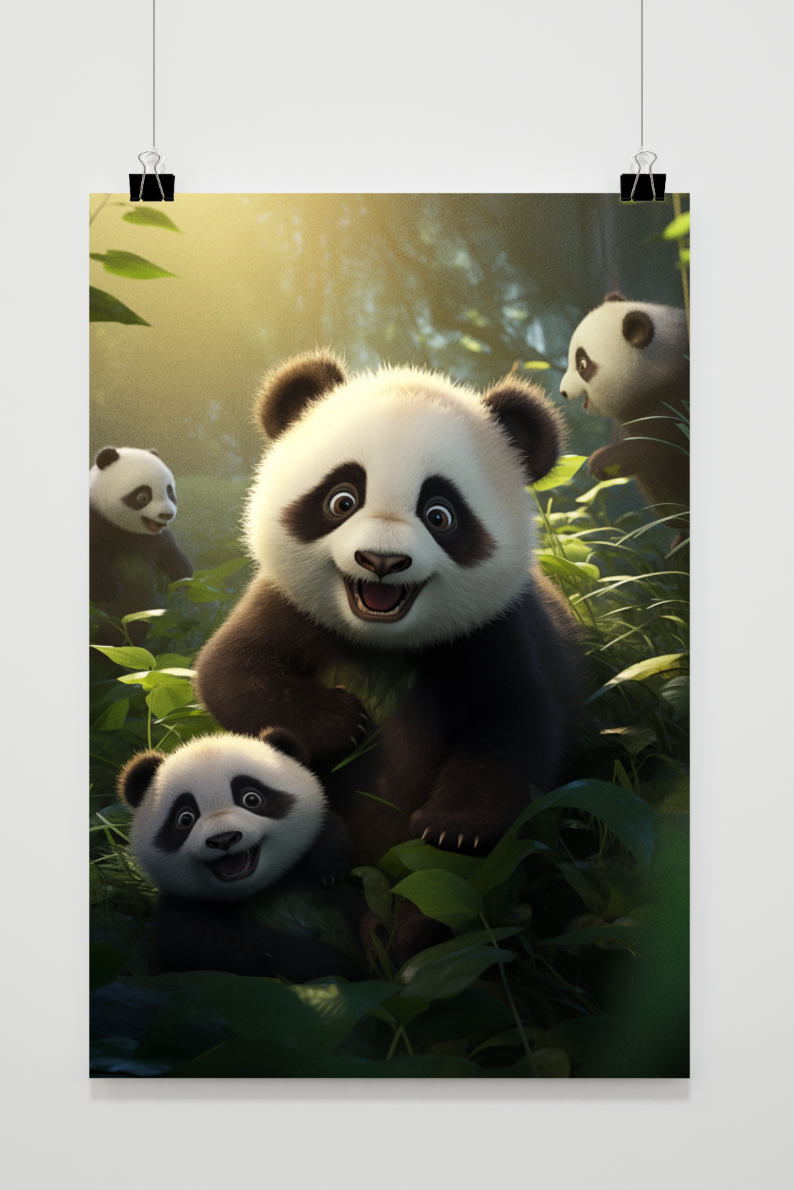 Affiche Pandas Fous de 25 Artstreet