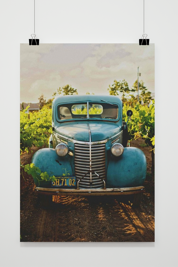 Auto Oldtimer Boerderij poster
