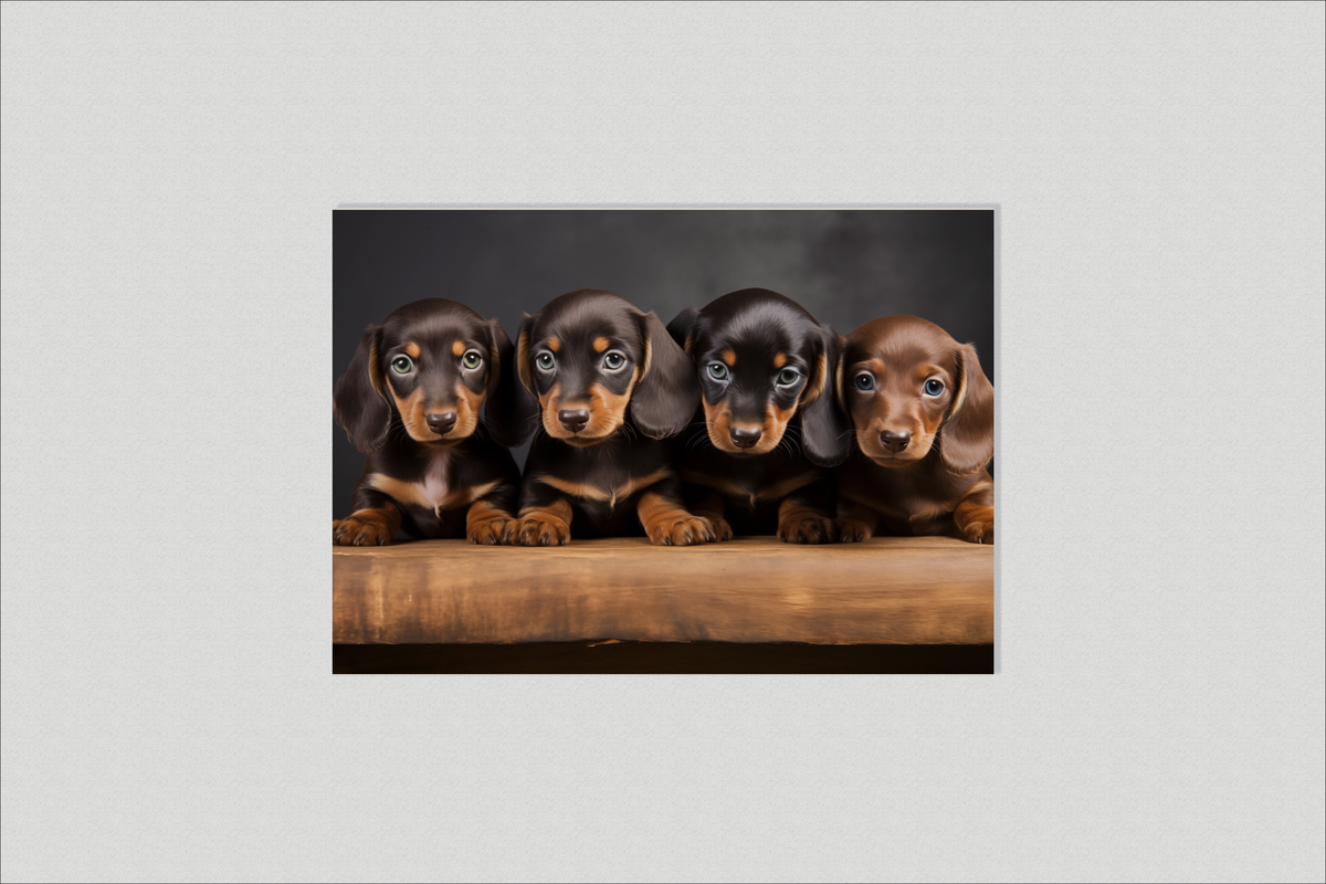 Dachshunden en un interior