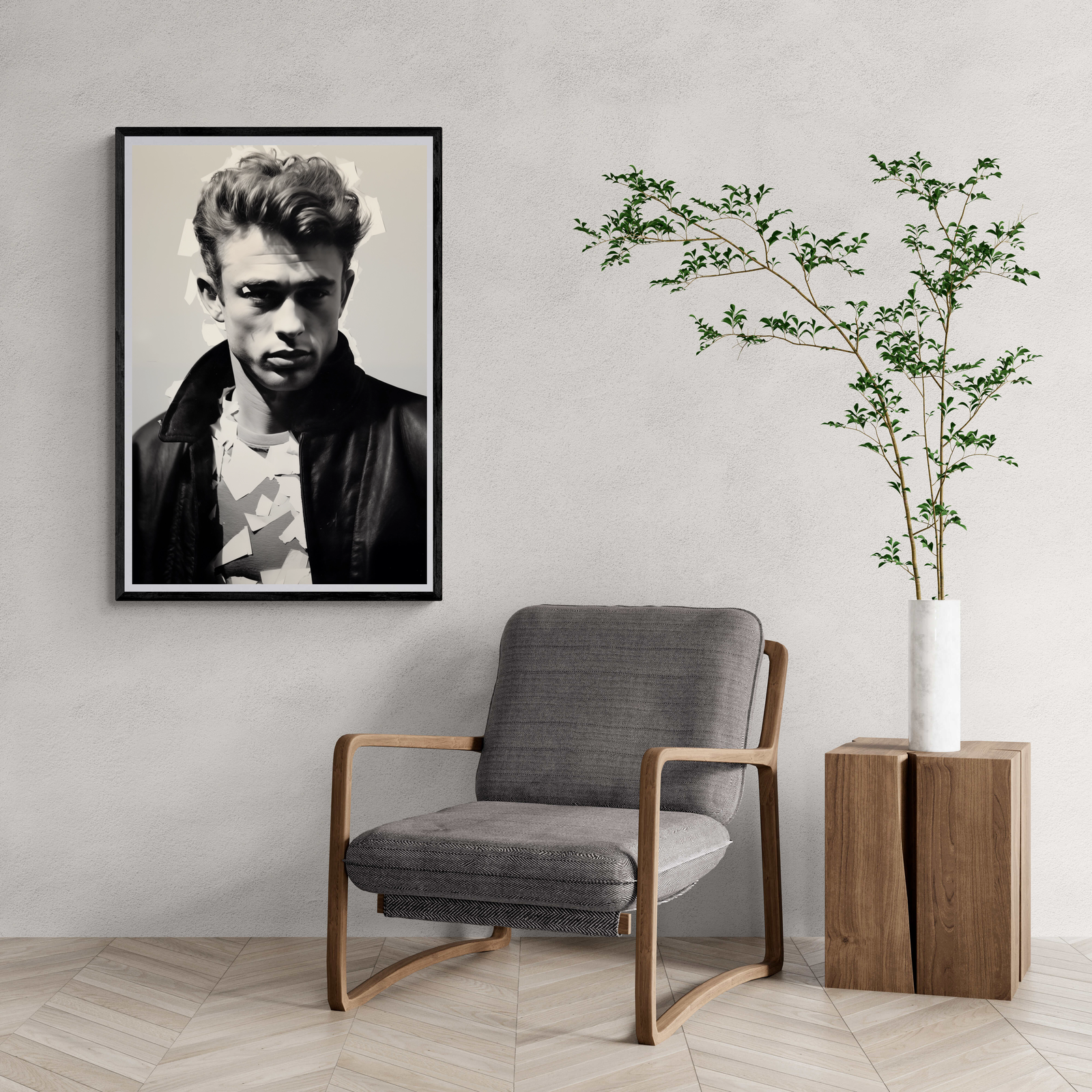 James Dean Zwart Wit