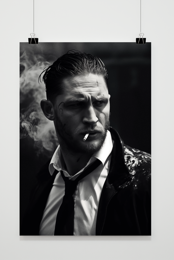 Póster Tom Hardy en Blanco y Negro