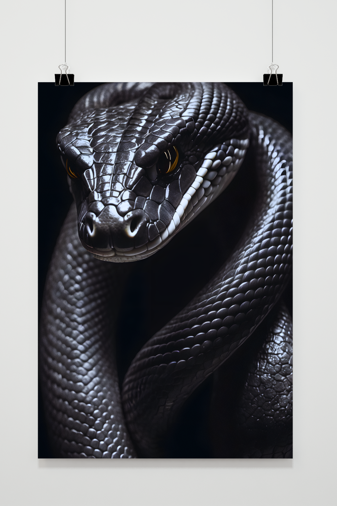 Affiche Cobra Noir de 25 Artstreet