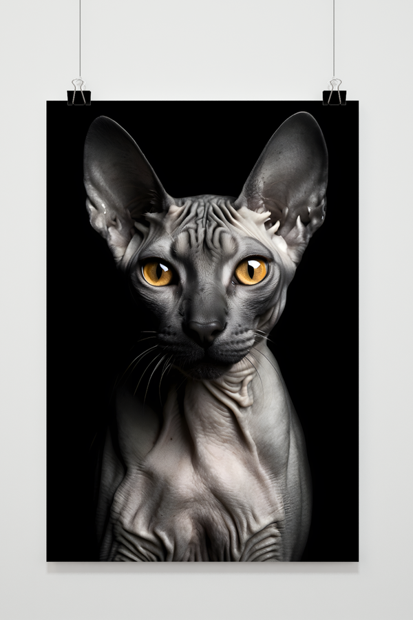 Naaktkat Pose poster