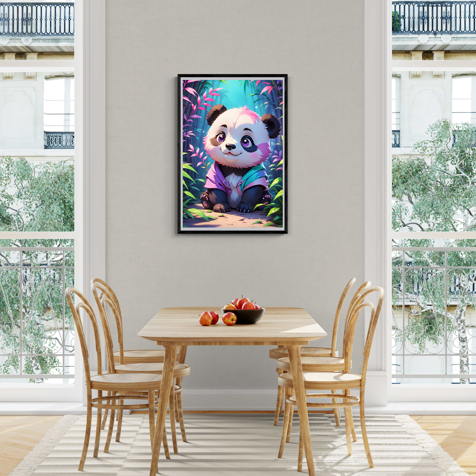 Glücklicher Panda