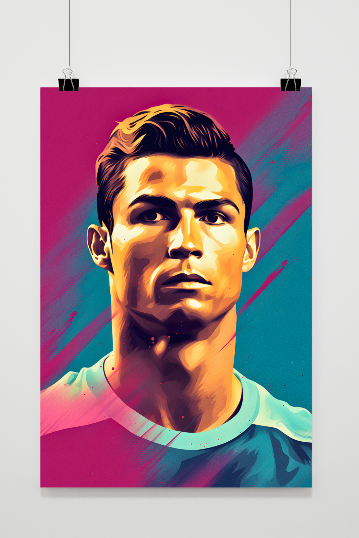 Póster Ronaldo Retrato de 25 Artstreet