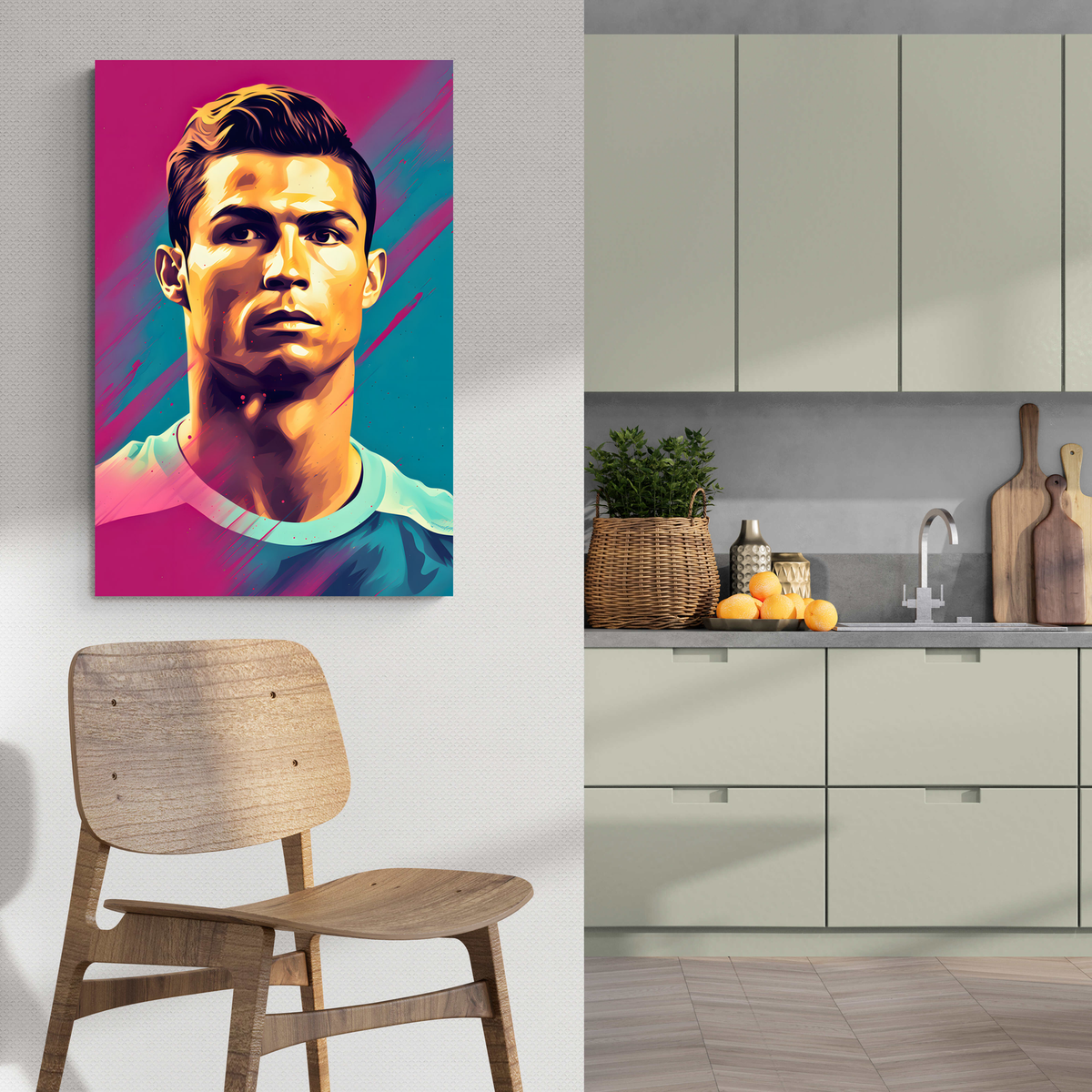 Ronaldo Retrato en un interior