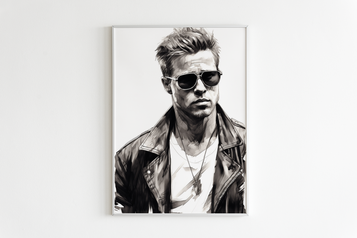 Tyler Durden Dibujado en un interior