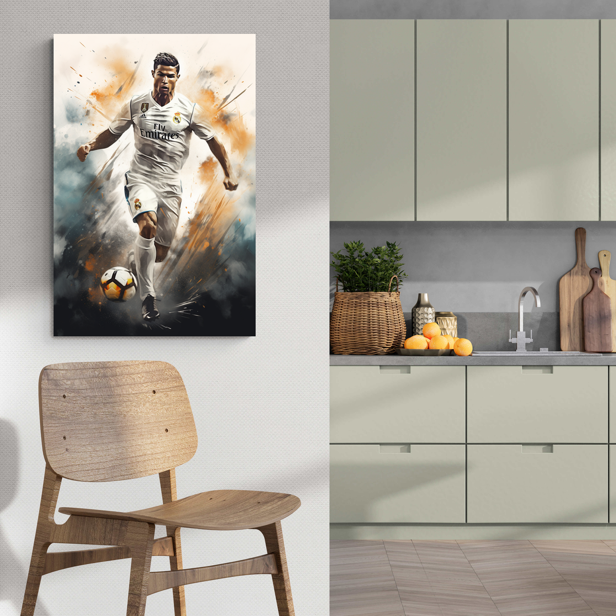 Cristiano Ronaldo Regate en un interior