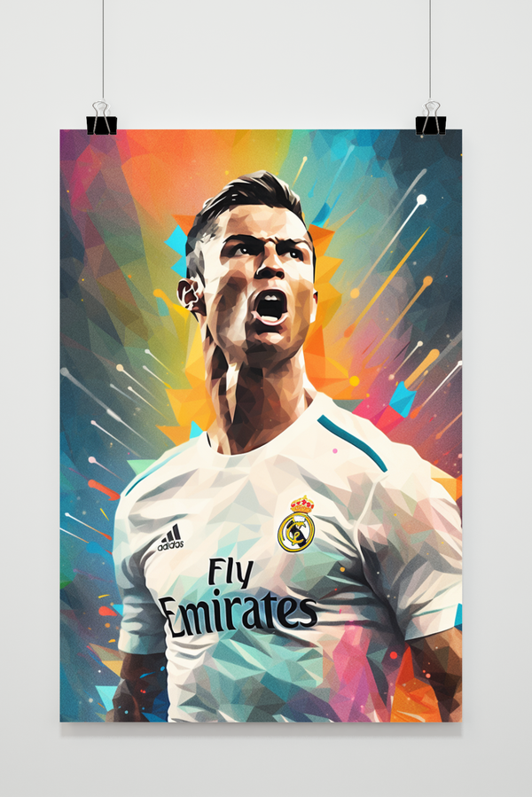 Affiche Cristiano Ronaldo Madrid