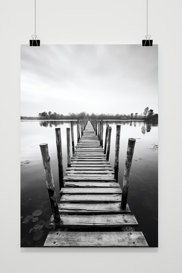 Póster Puente sobre el Lago