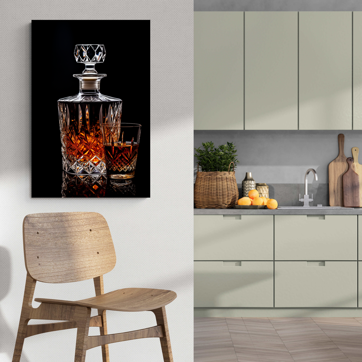 Jarra de Whisky en un interior