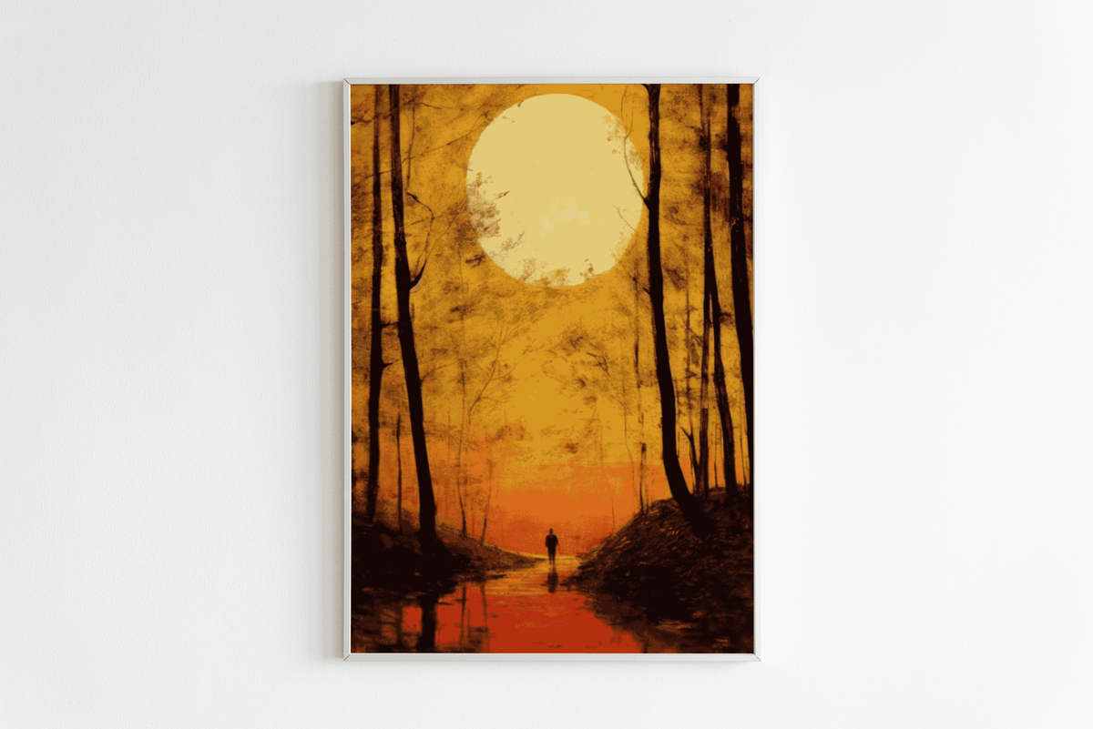 Boswandeling Sunset en un interior