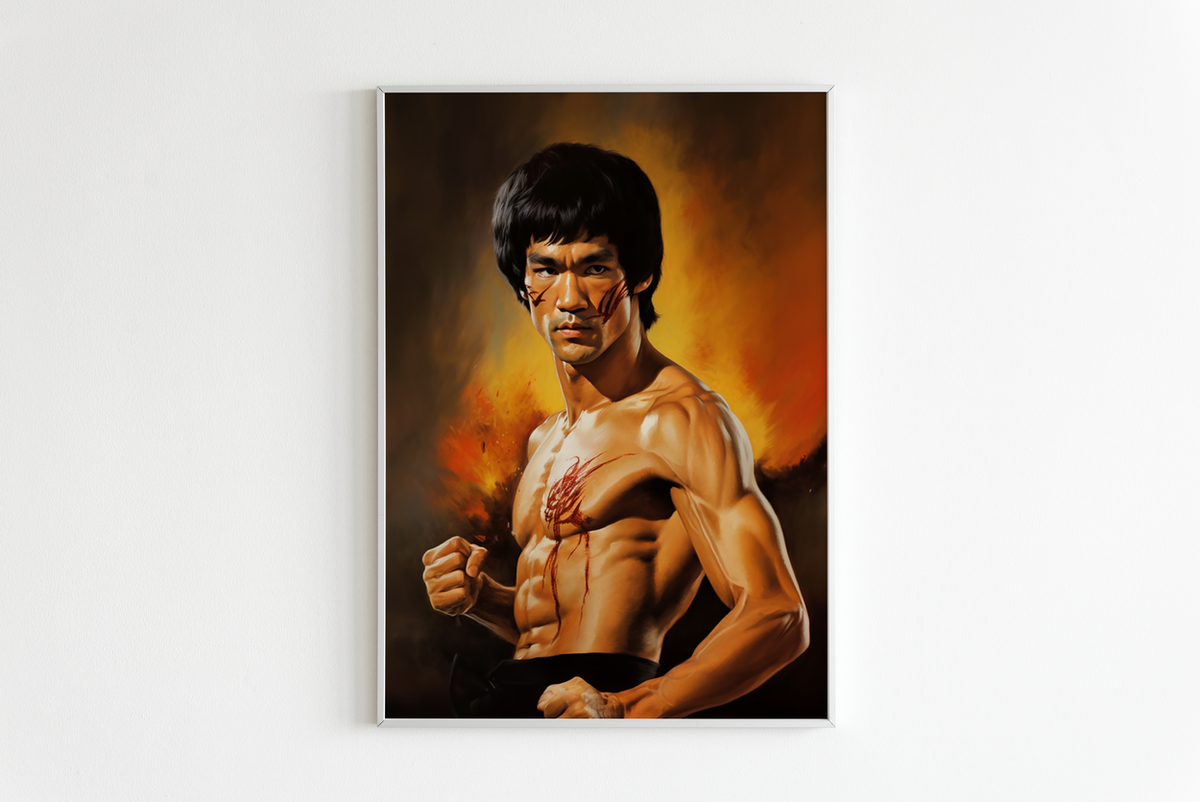 Bruce Lee Gevecht en un interior