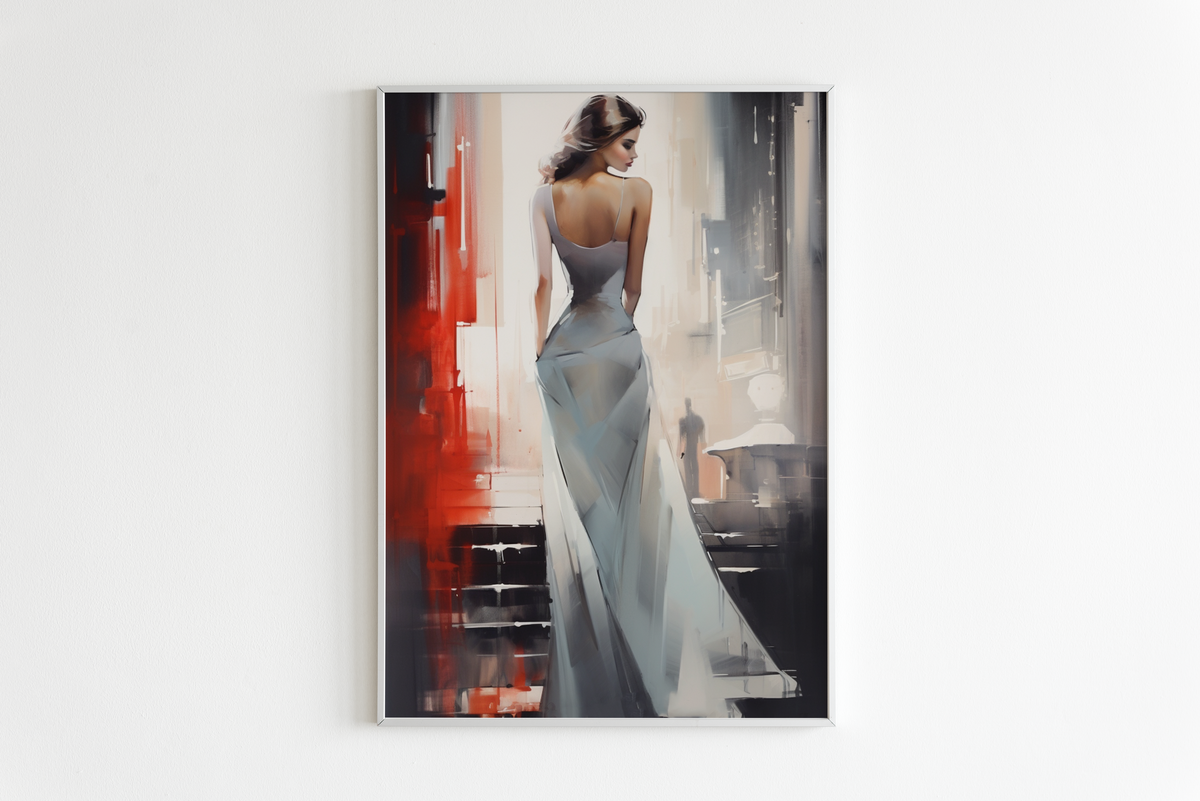 Novia Con Vestido en un interior