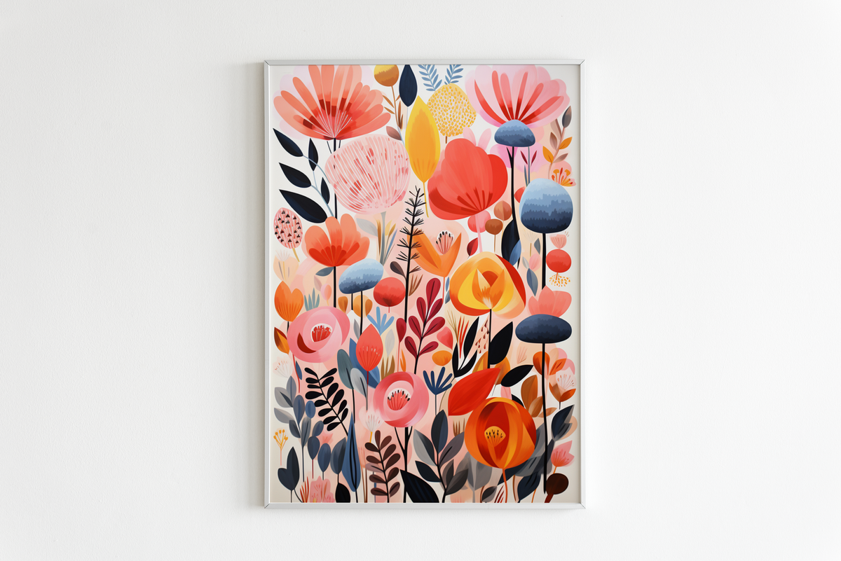 Flores en un interior