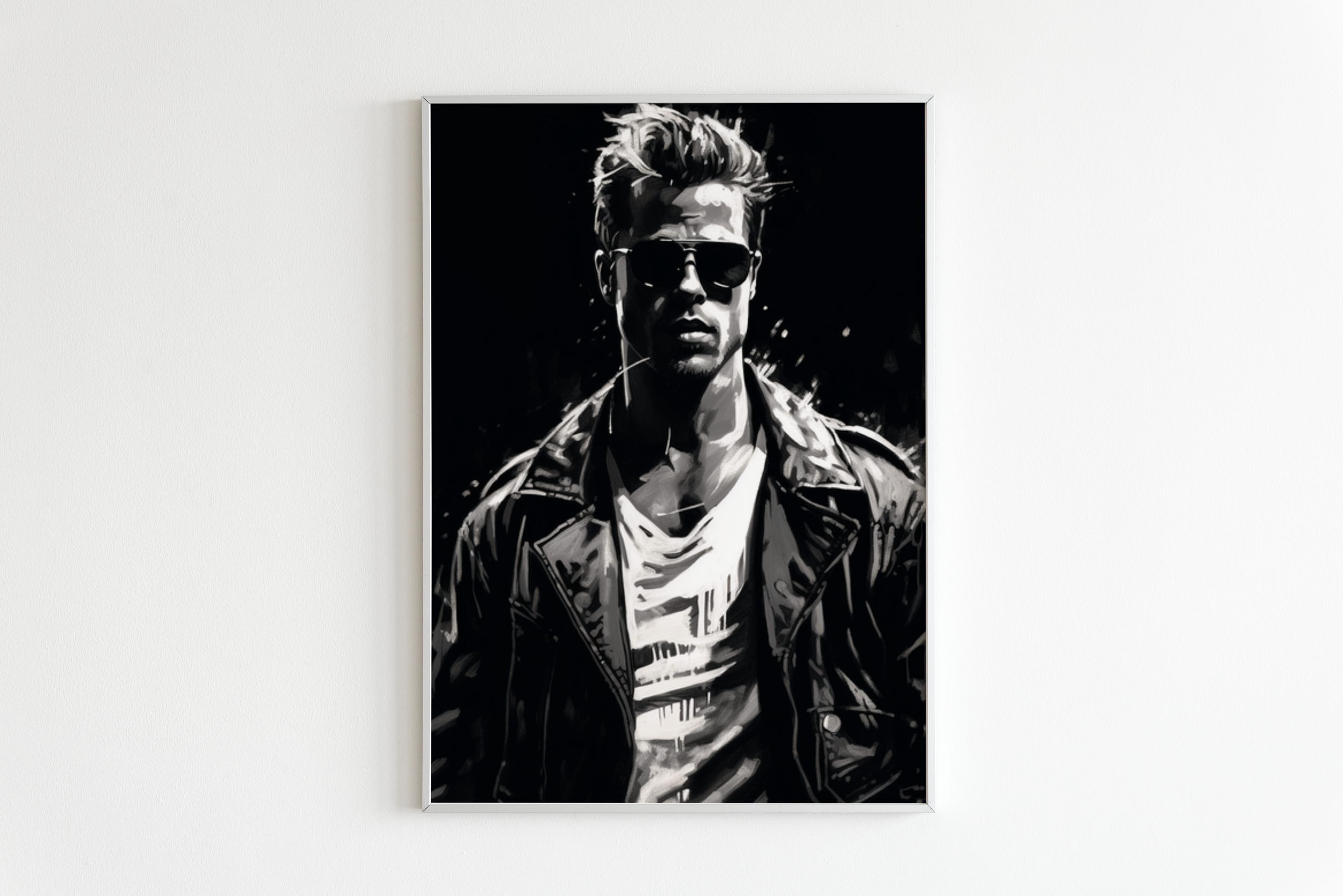 Tyler Durden Zwart Wit