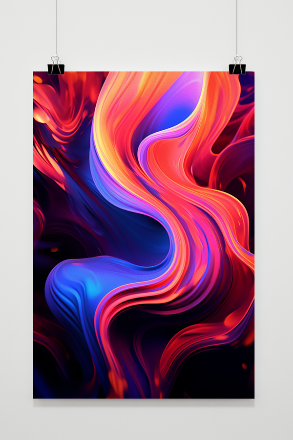 Abstract Neon poster